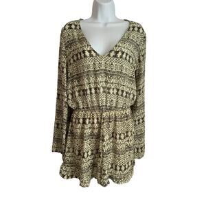 Honey Bella Medium Black/Cream Romper Short  Lined